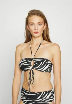 Seafolly SKIN DEEP BANDEAU BRA WITH WRAP TIES - Bikini Top - Black