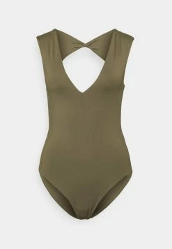 Seafolly COLLECTIVE V NECK ONE PIECE - Swimsuit - Dark Olive