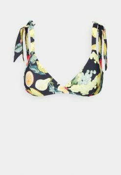 Seafolly LEMONCELLO WRAP FRONT BRALETTE - Bikini Top - Black