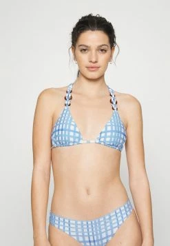 Seafolly AMALFI CHECK SLIDE - Bikini Top - Amalfi Blue