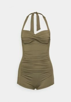 Seafolly COLLECTIVE BOYLEG ONE PIECE - Swimsuit - Dark Olive