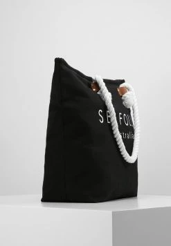 Seafolly SHIP SAIL TOTE - Beach Accessory - Black -Seafolly Shop cb386ad9a79047889e2b1719d2ed6315