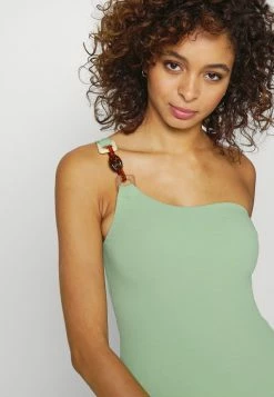 Seafolly BELIZE ONE SHOULDER ONE PIECE - Swimsuit - Green Tea -Seafolly Shop d1846bee5e54424ca17cbf57b65dc158