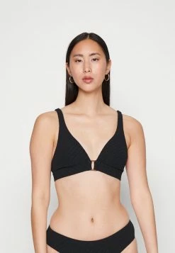 Seafolly WILLOW LONGLINE - Bikini Top - Black
