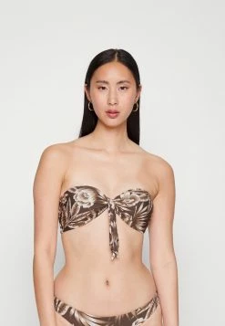 Seafolly ISLAND IN THE SUN TWIST TIE FRONT BANDEAU - Bikini Top - Tiramisu