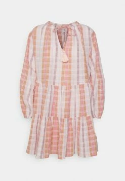 Seafolly BEACH EDIT TEXTURED GINGHAM TIERED DRESS - Beach Accessory - Lilac