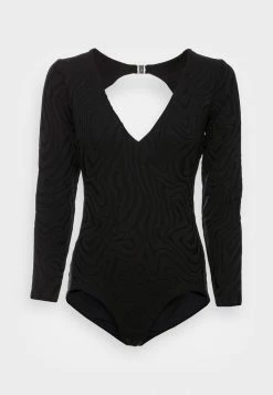 Seafolly SECOND WAVE V NECK LONG SLEEVE SURFSUIT - Swimsuit - Black -Seafolly Shop e85c93ea0659412eb20ede45f490c5f1