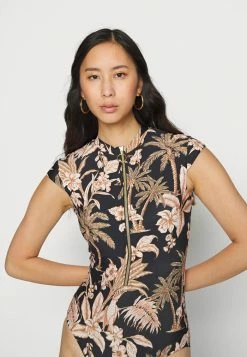 Seafolly CASTAWAY ZIP FRONT ONE PIECE - Swimsuit - Black -Seafolly Shop e8c1ed14c2744fbcb78c9b56fc27a491