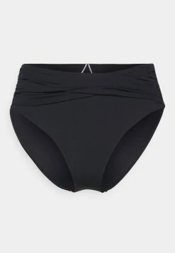 Seafolly COLLECTIVE HIGH WAIST WRAP FRONT PANT - Bikini Bottoms - Black