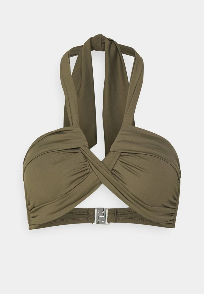 COLLECTIVE HALTER BANDEAU - Bikini top - dark olive Seafolly COLLECTIVE HALTER BANDEAU - Bikini Top - Dark Olive -Seafolly Shop eade9ec81b5d46dc98b67576f3878a70