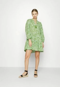 Seafolly FOLKLORE TIERDRESS - Beach Accessory - Green Tea