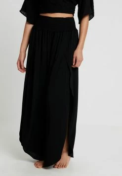 Seafolly BEACH BASICS SHIRRED WAIST WRAP PANT - Beach Accessory - Black