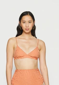 Seafolly SECOND WAVE FIXEDTRI BRA - Bikini Top - Copper Tan